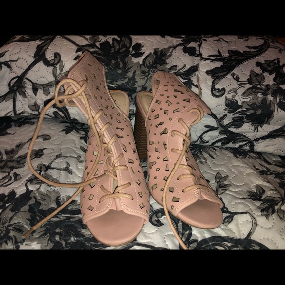 Shoes - rose gold heels